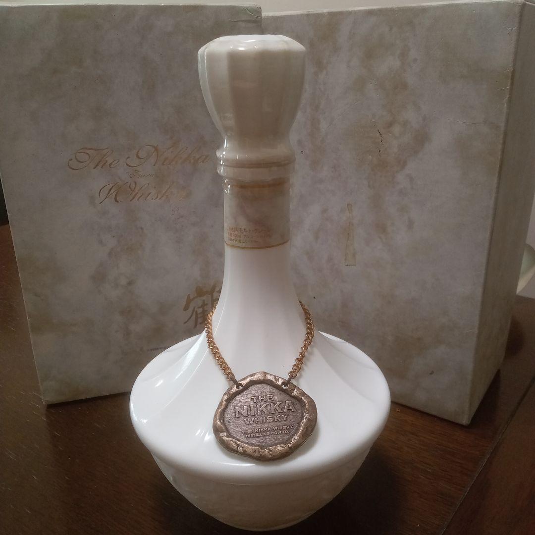 NIKKA WHISKY 鶴 白 陶器