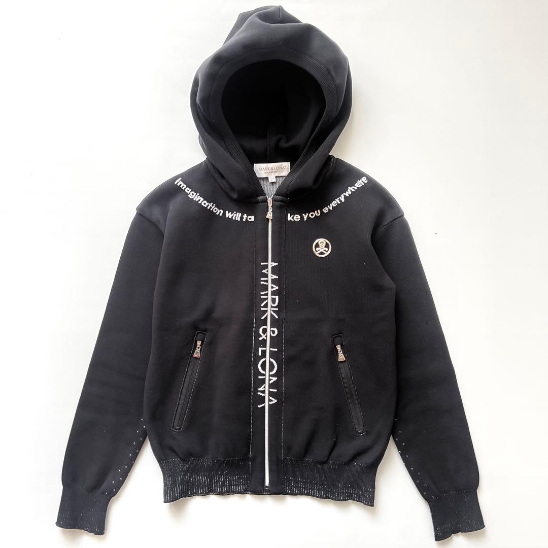 MARK&LONA マークアンドロナ　ニット　パーカー　レディース　黒　S