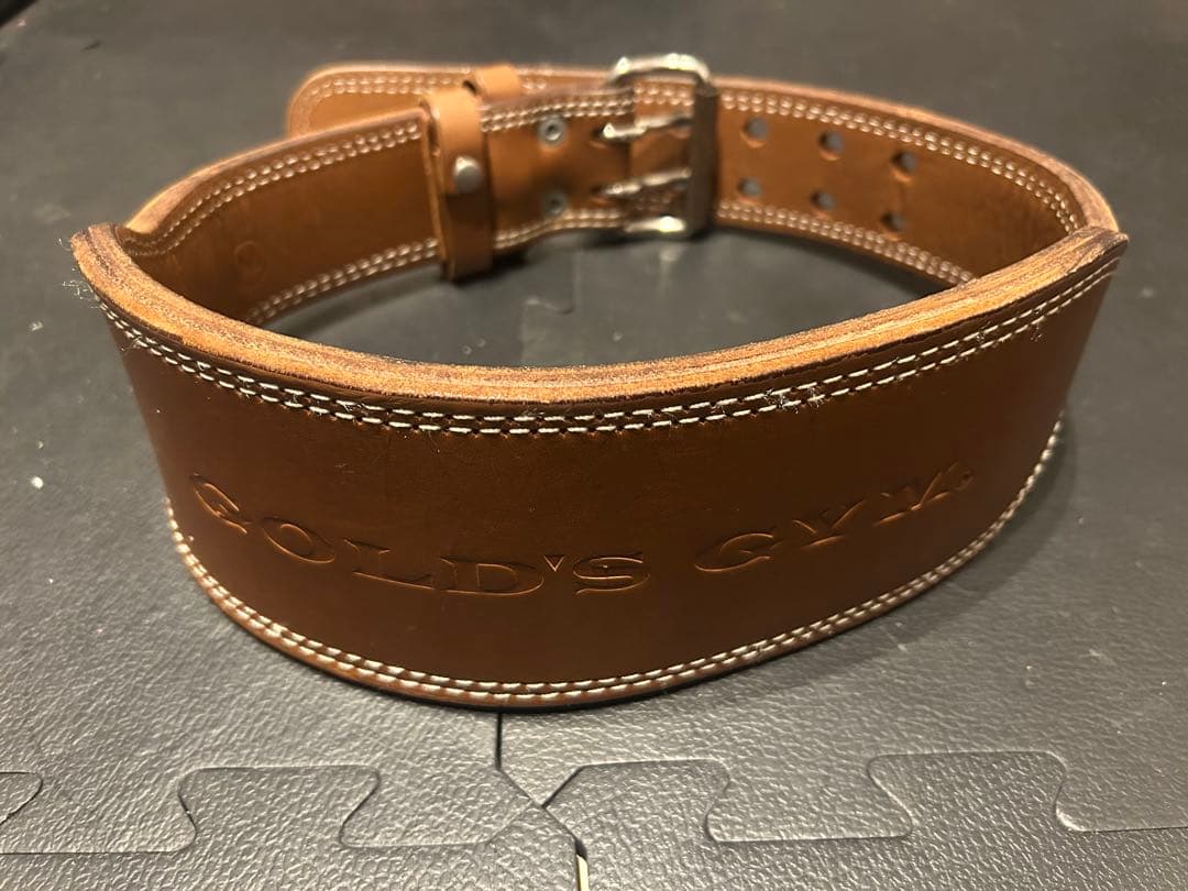 ゴールドジム　プロレザーベルト　Mサイズ