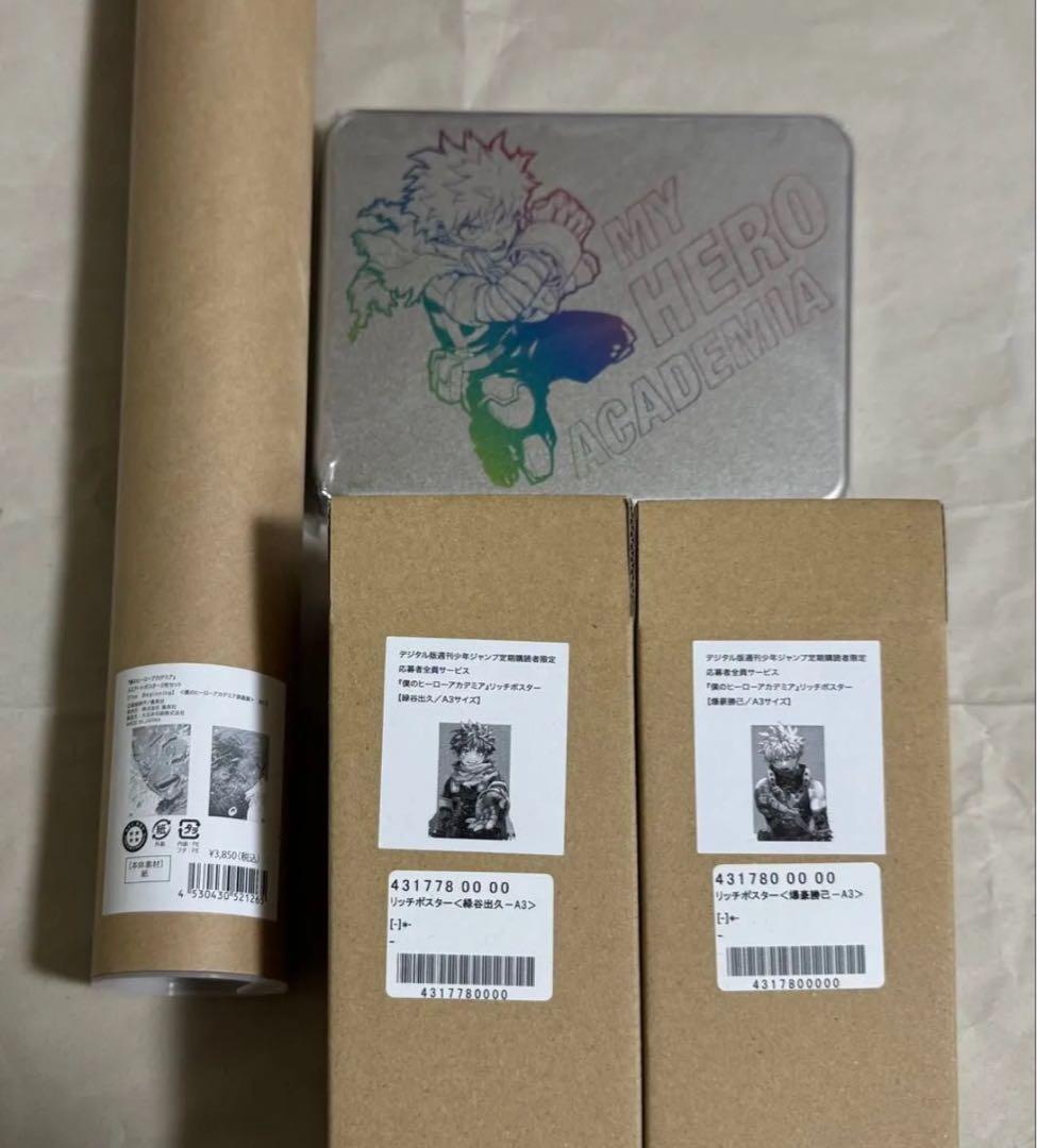 ヒロアカ　アートポスター　リッチポスター　ポストカード