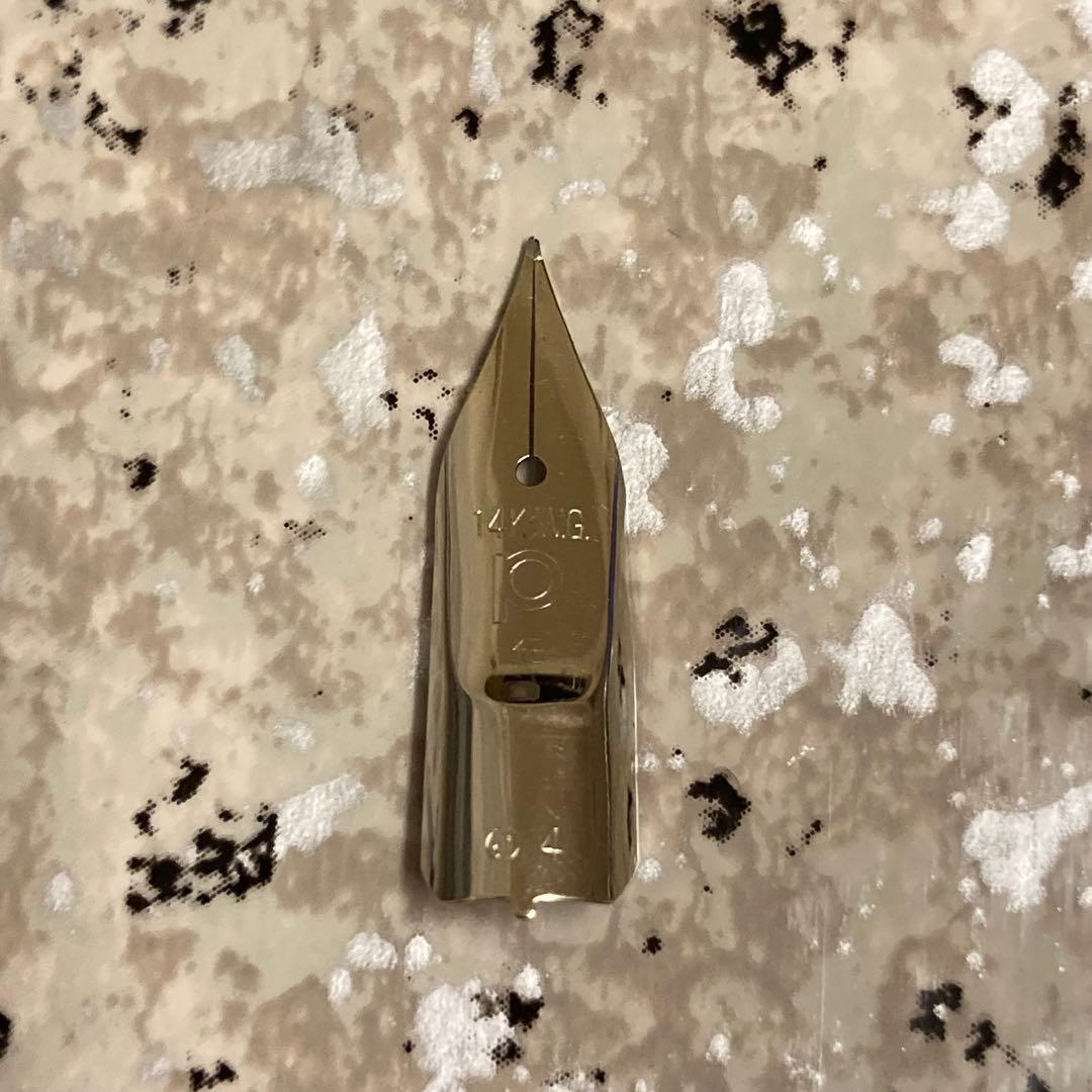 #064 オーバーホール済み 万年筆 プラチナ PLATINUM 14k WG