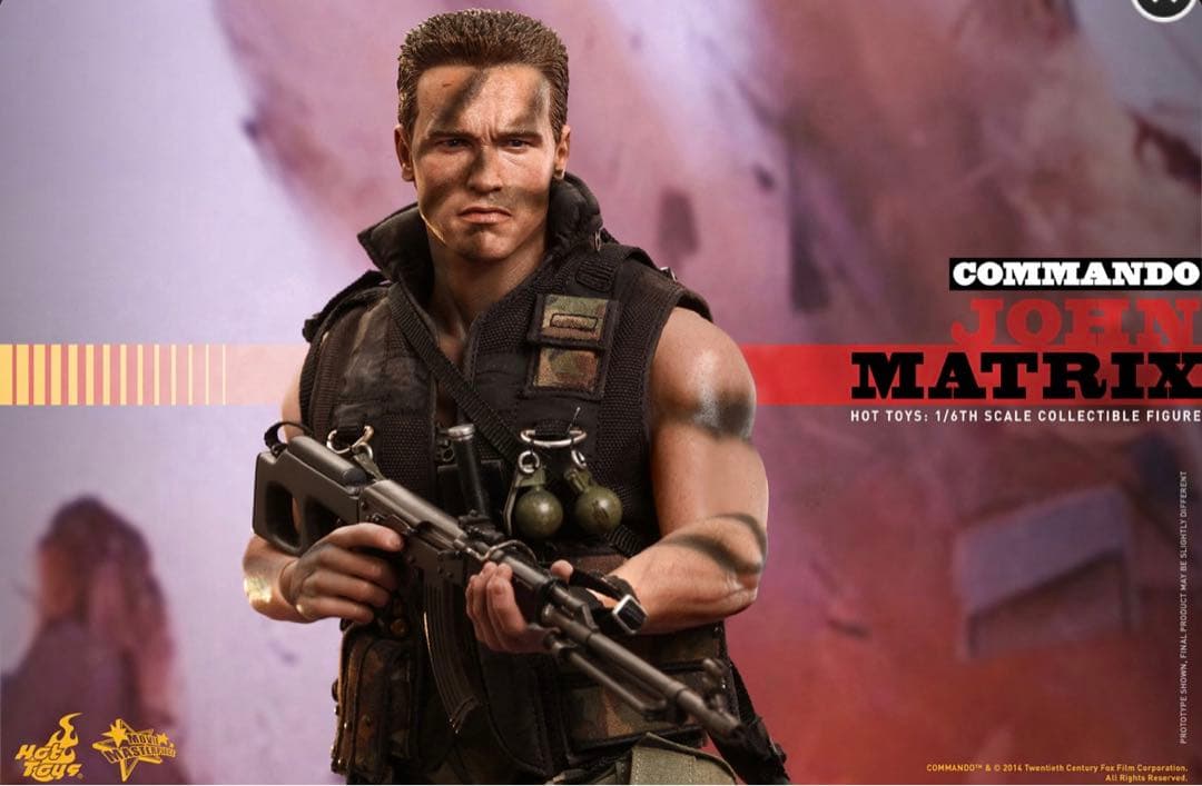 激レア新品　コマンドー　COMMANDO 映画　フィギュア1／6 新品、未開封