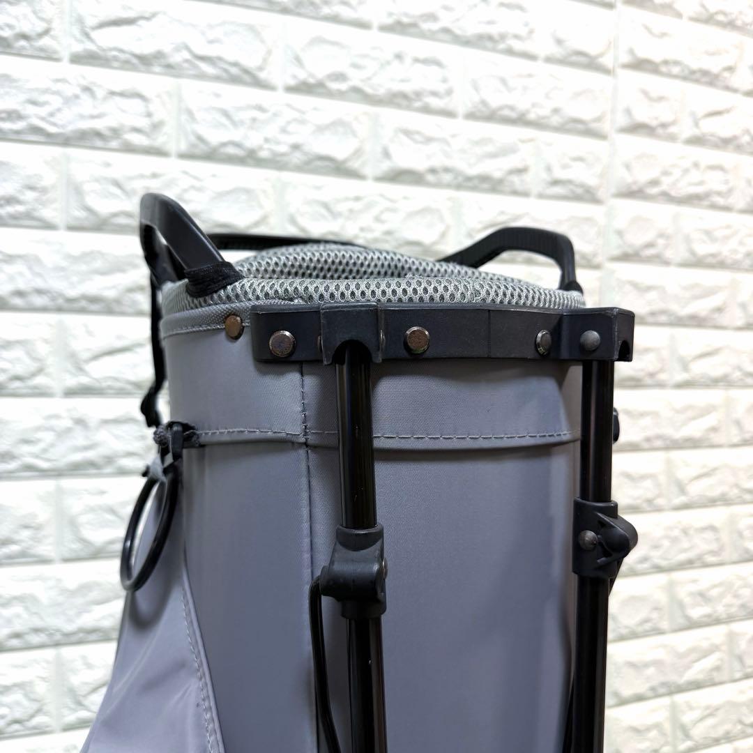 希少　ARGOLF キャディーバッグ　スタンド式　8.5型　軽量　グレー　良好