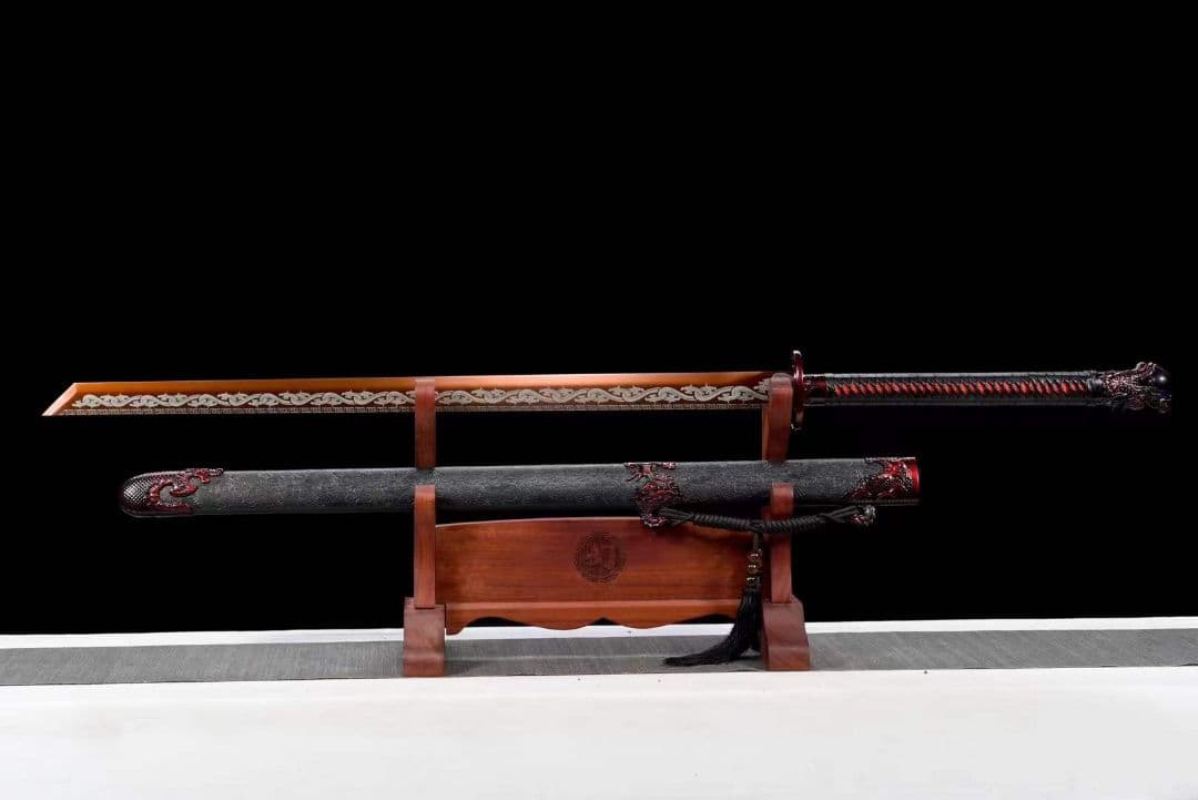 『炎竜唐横刀』古兵器 武具　刀装具　日本刀　模造刀 居合刀 長尺