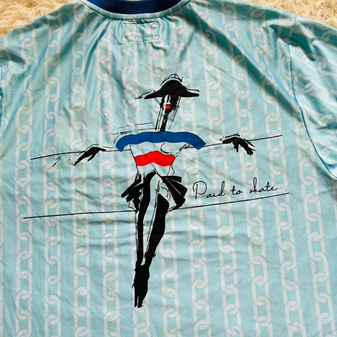 希少 Stingwater サッカーシャツ 総柄 プリント M（B54）