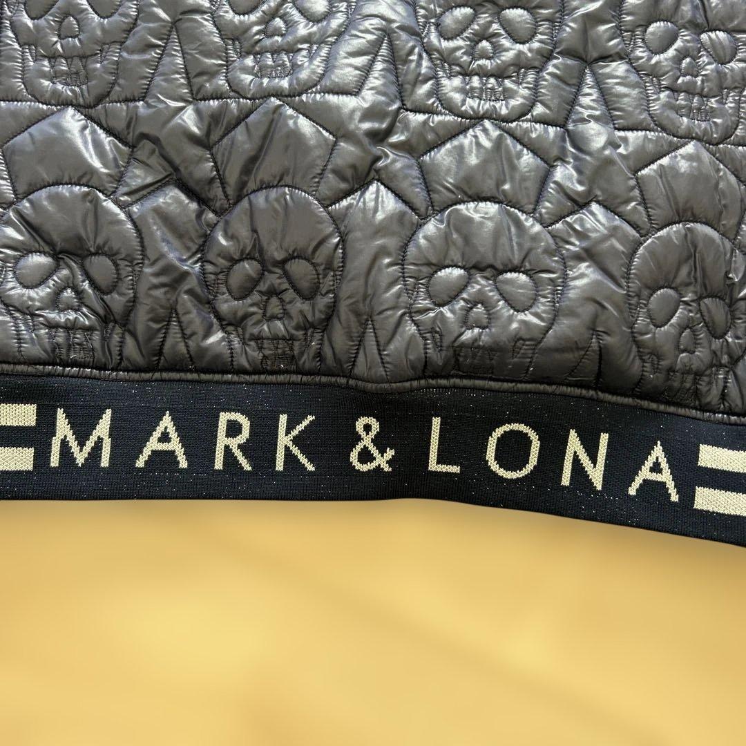 値下げ　MARK & LONA ネイビー ×白　ナイロン中綿