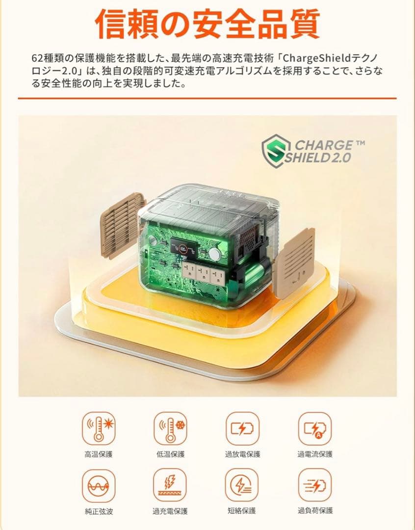 Jackery1070Whポータブル電源リン酸鉄限定サンドゴールド専用ケース付♪