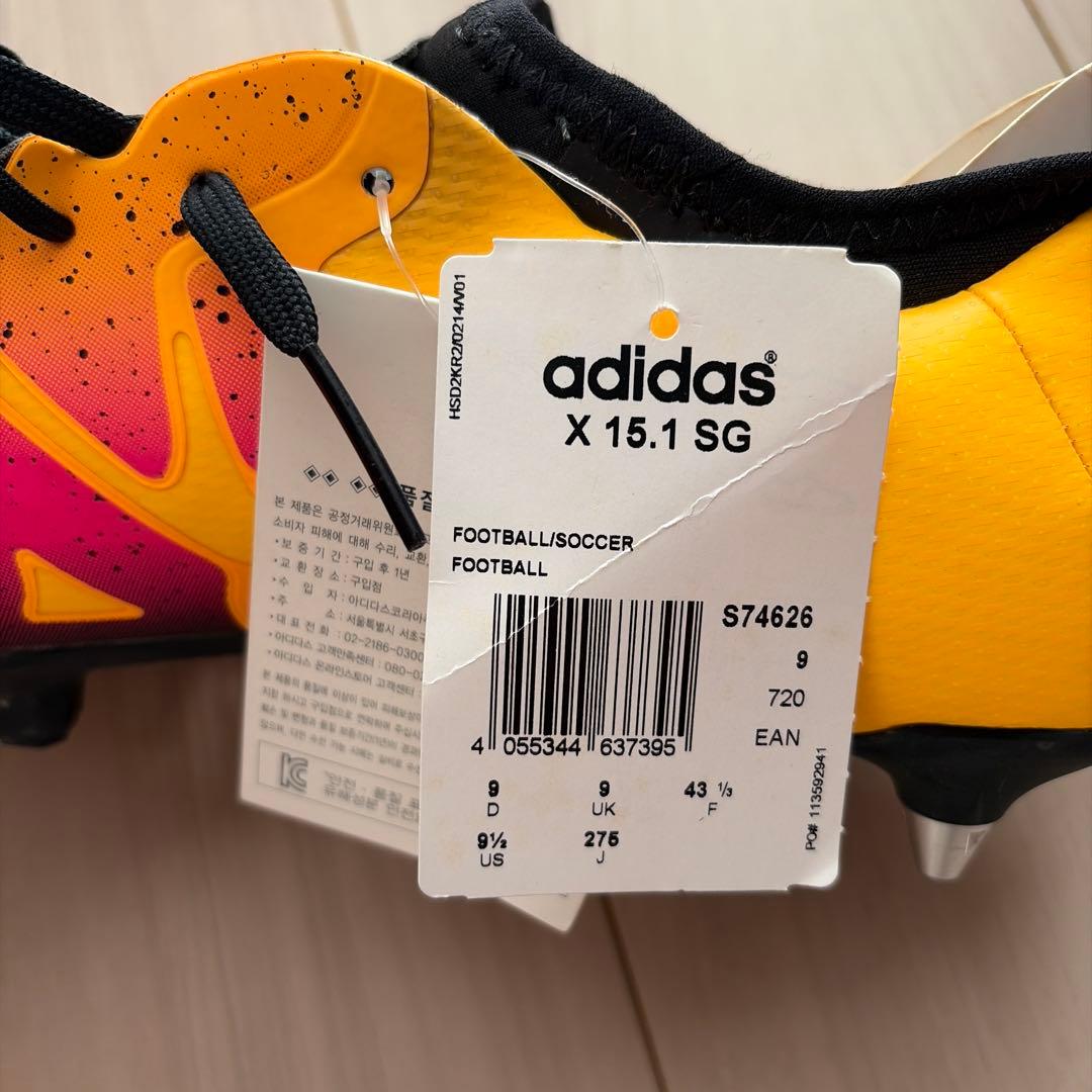 adidas X 15.1 SG サッカー　取替式スパイク