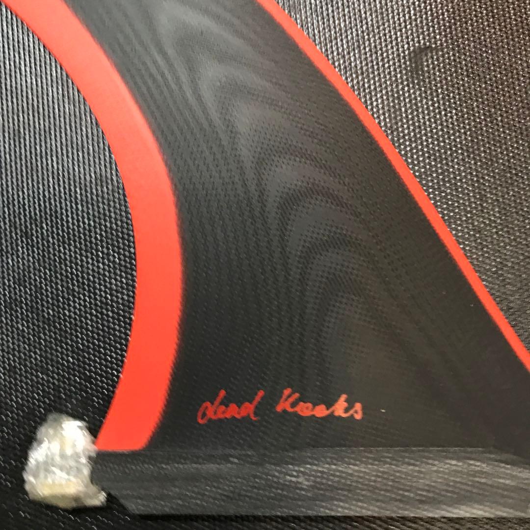 Dead Kooks サーフボードフィン 黒/赤