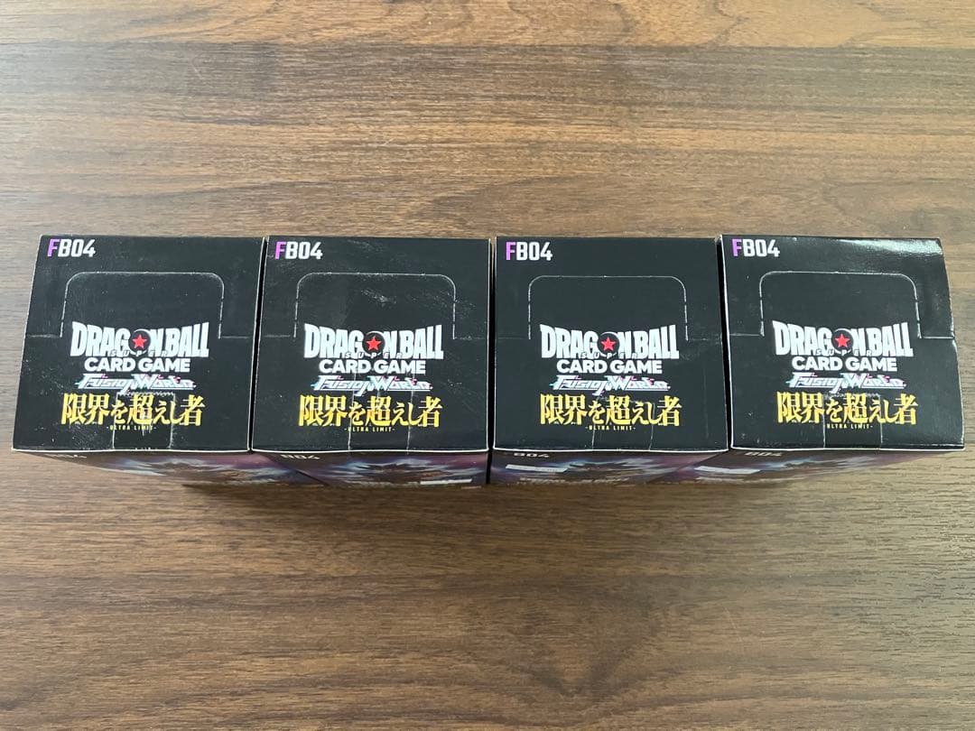 BOX販売　ドラゴンボールＳＣＧフュージョンワールド　限界を超えし者　４箱