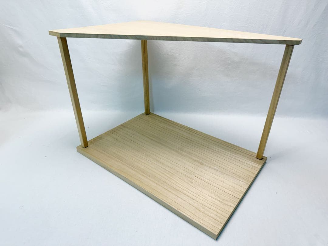 未使用 茶道具 桐木地 山里棚 利休好写し 組立式 炉・風炉兼用 元箱