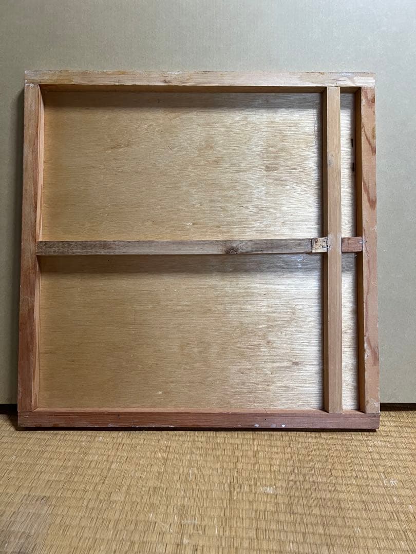 A 日本画　銀箔　ブーツ　パネル　靴