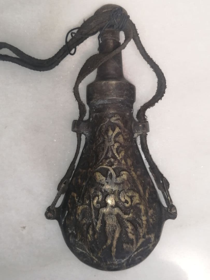 アンティーク 19世紀 火縄銃 火薬入れ