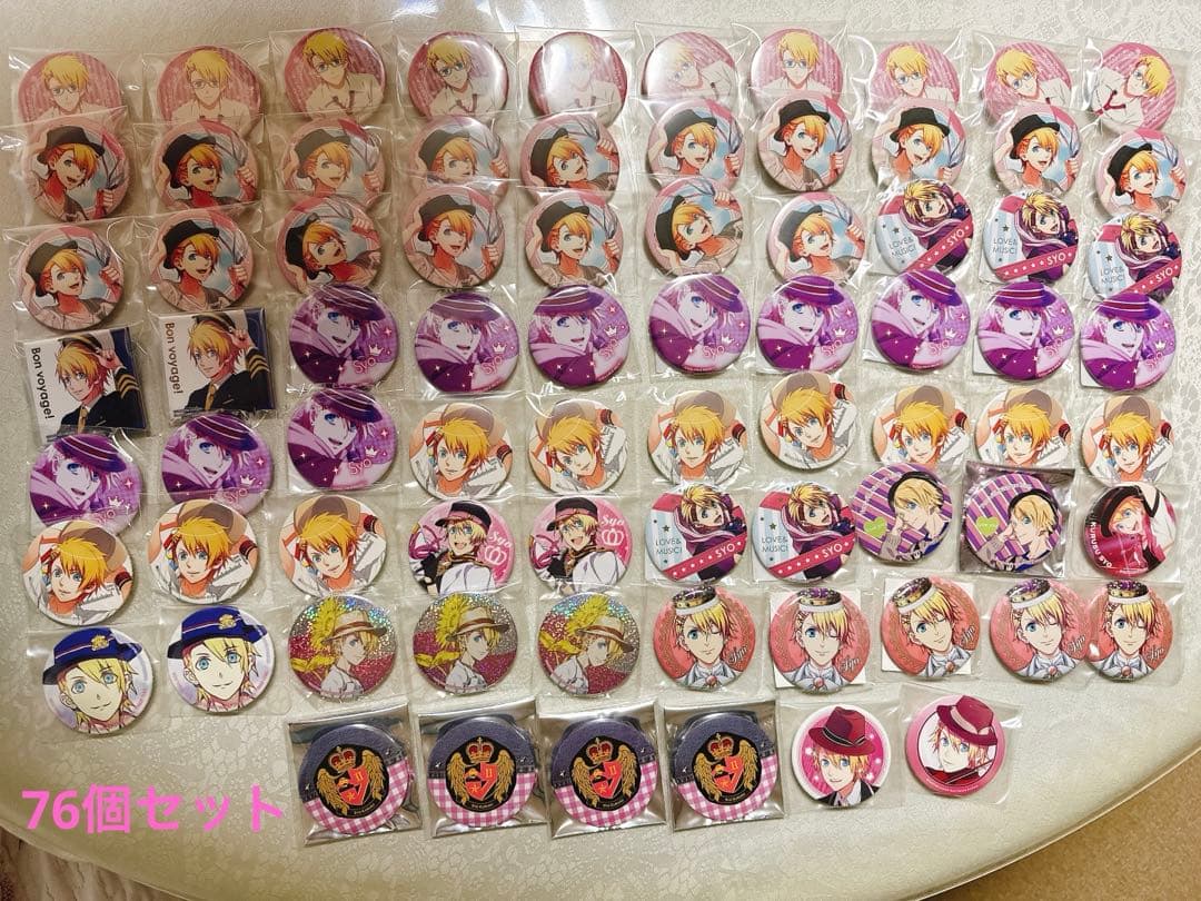 うたの☆プリンスさまっ♪ うたプリ 来栖翔 76個セット 缶バッジ 缶バッチ