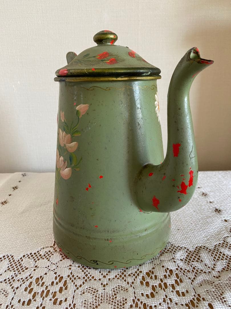 アンティークホーローポット パリ蚤の市