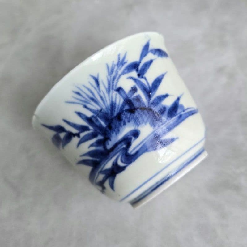 古伊万里　染付　向付　猪口　骨董　アンティーク　江戸時代