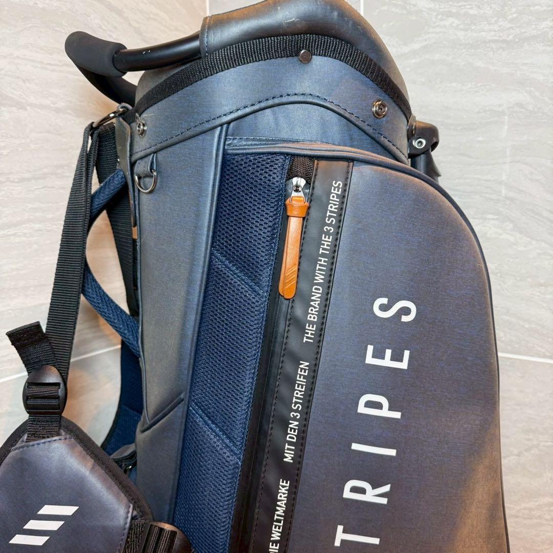 アディダス　スリーストライプ　キャディバッグ