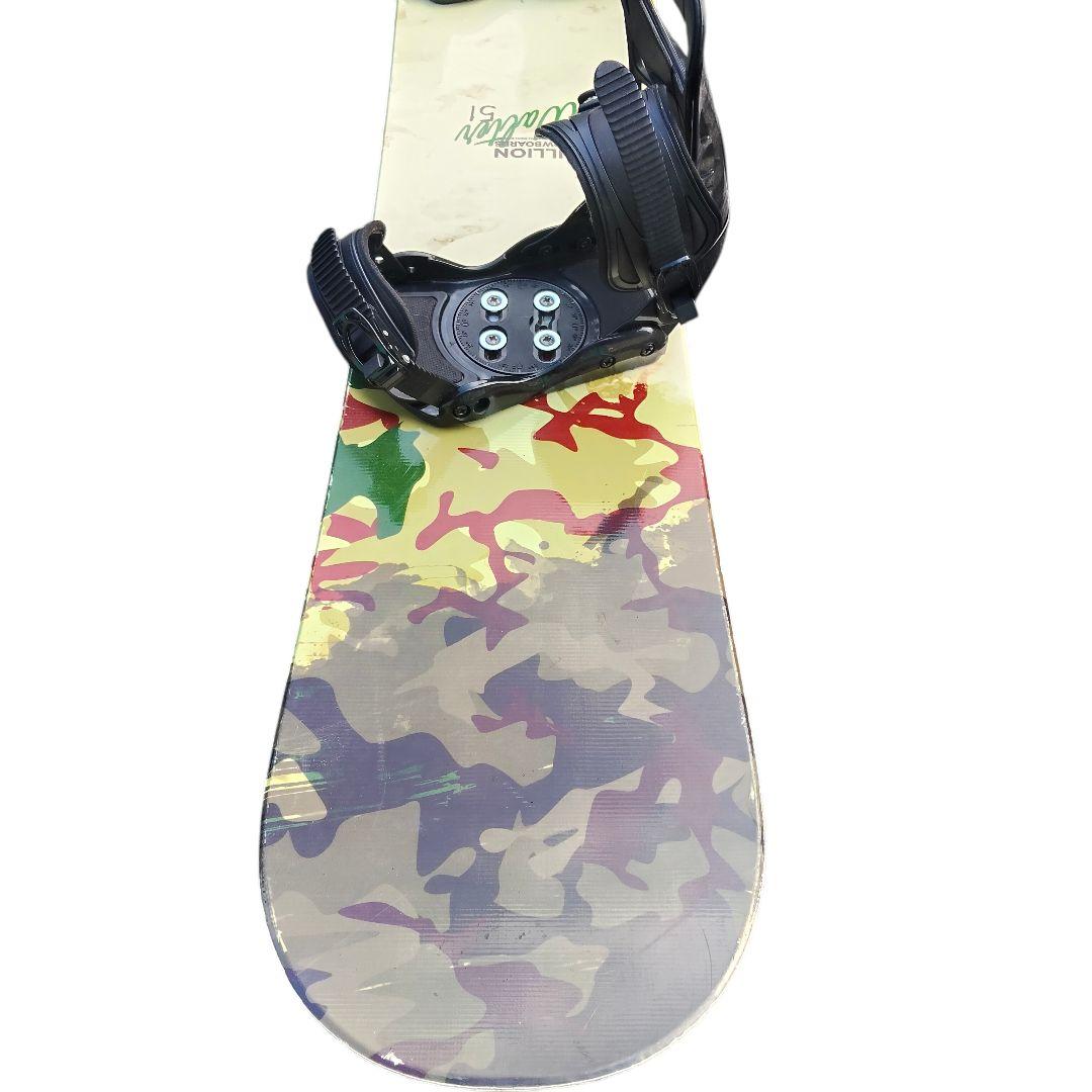 BILLION ビリオン 151cm スノーボード FLUX バインディング付