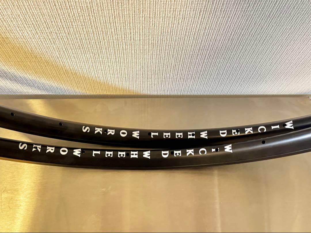 チューブレスレディアルミリム 32h 対称＆非対称リム セット フルブラック