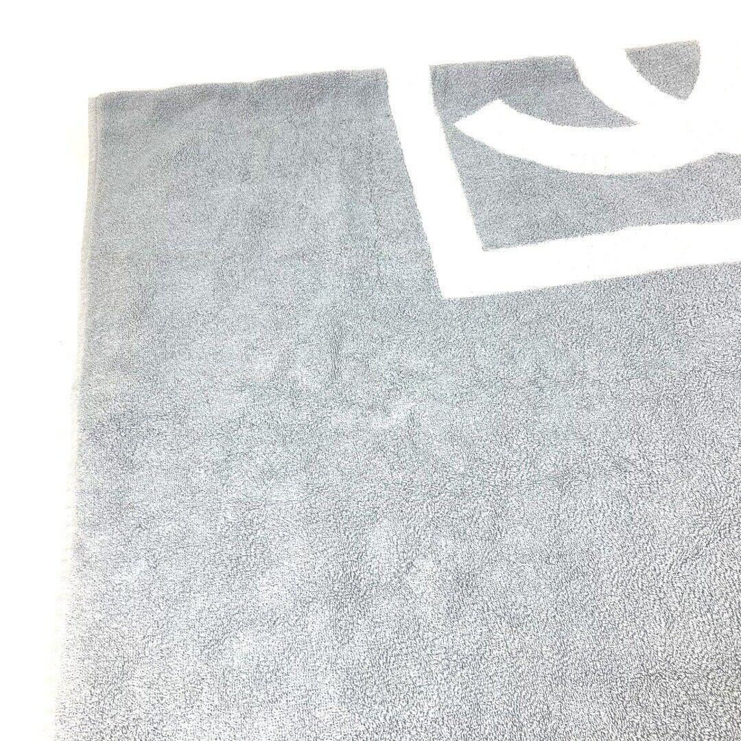 CHANEL グレー バスタオル ビーチタオル ロゴ入り