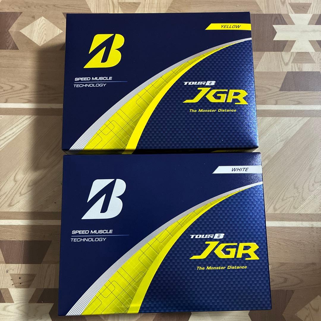 ブリヂストン TOUR B JGR ゴルフボール 白と黄2箱セット