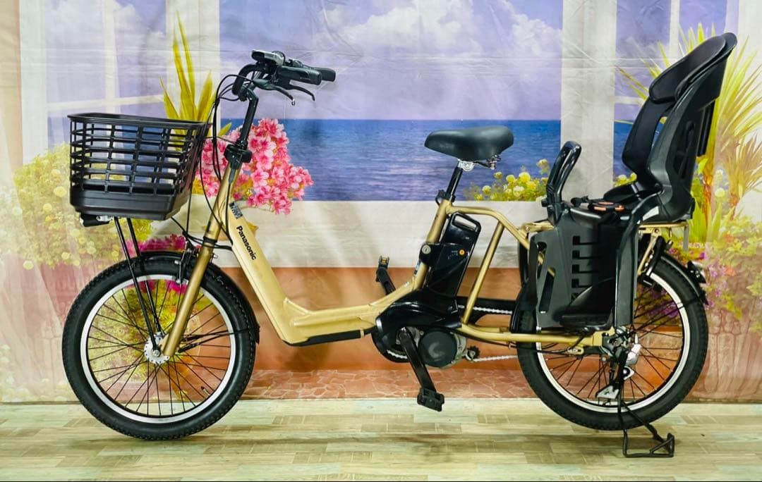 ギュットアニーズ⭐️13AH！パナソニック子供乗せ電動アシスト自転車Y2429