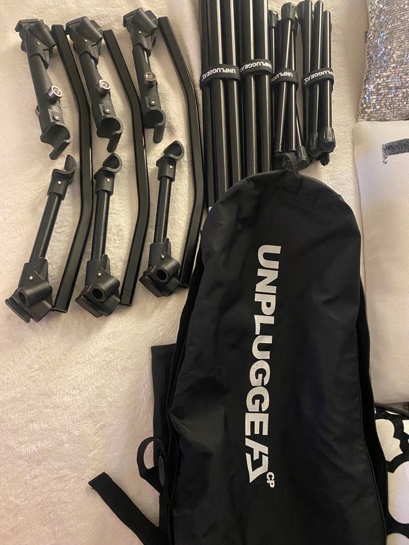 アンプラグド　キャンプ　コット　ブラック ブラックキャンプ　ハイ　ロー