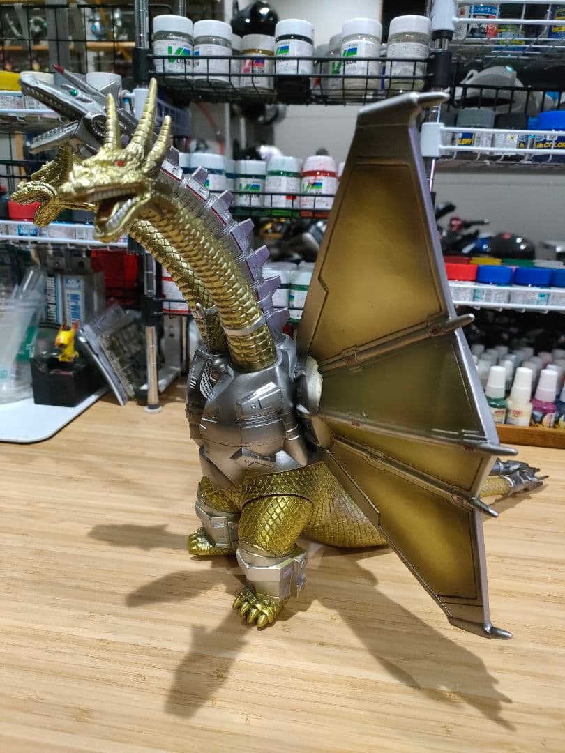 メカキングギドラ 1991 ソフビ 補強リペイント バンダイ 平成ゴジラ