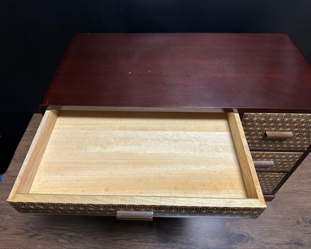 【伝統工芸】箱根細工 木象嵌 寄木家具　箱根寄木細工