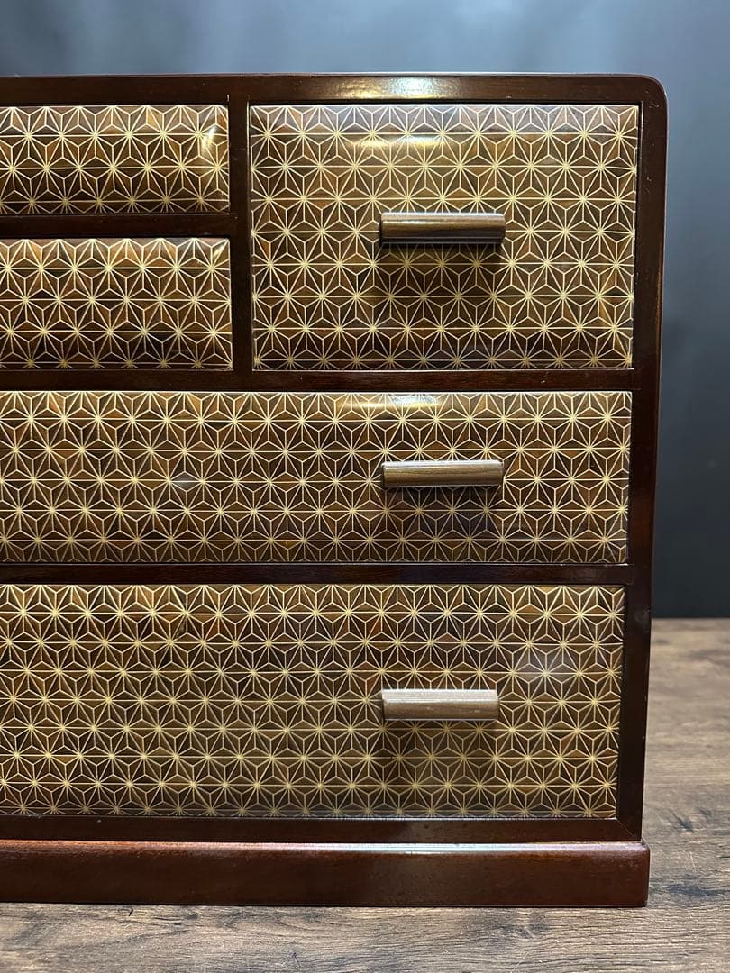 【伝統工芸】箱根細工 木象嵌 寄木家具　箱根寄木細工