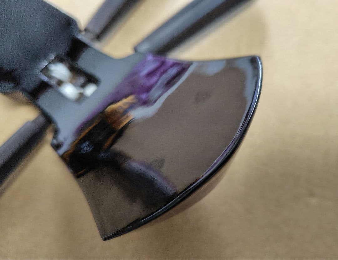 三線（沖縄三味線）　県産黒木（！？）棹　新調本皮一枚張りチーガ　ハードケース付