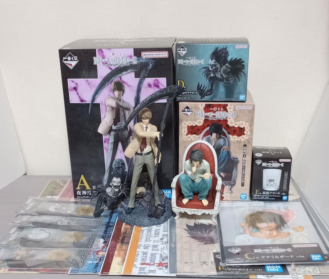 一番くじ　デスノート　夜神月　リューク　ラストワン賞　L　フィギュア　15種