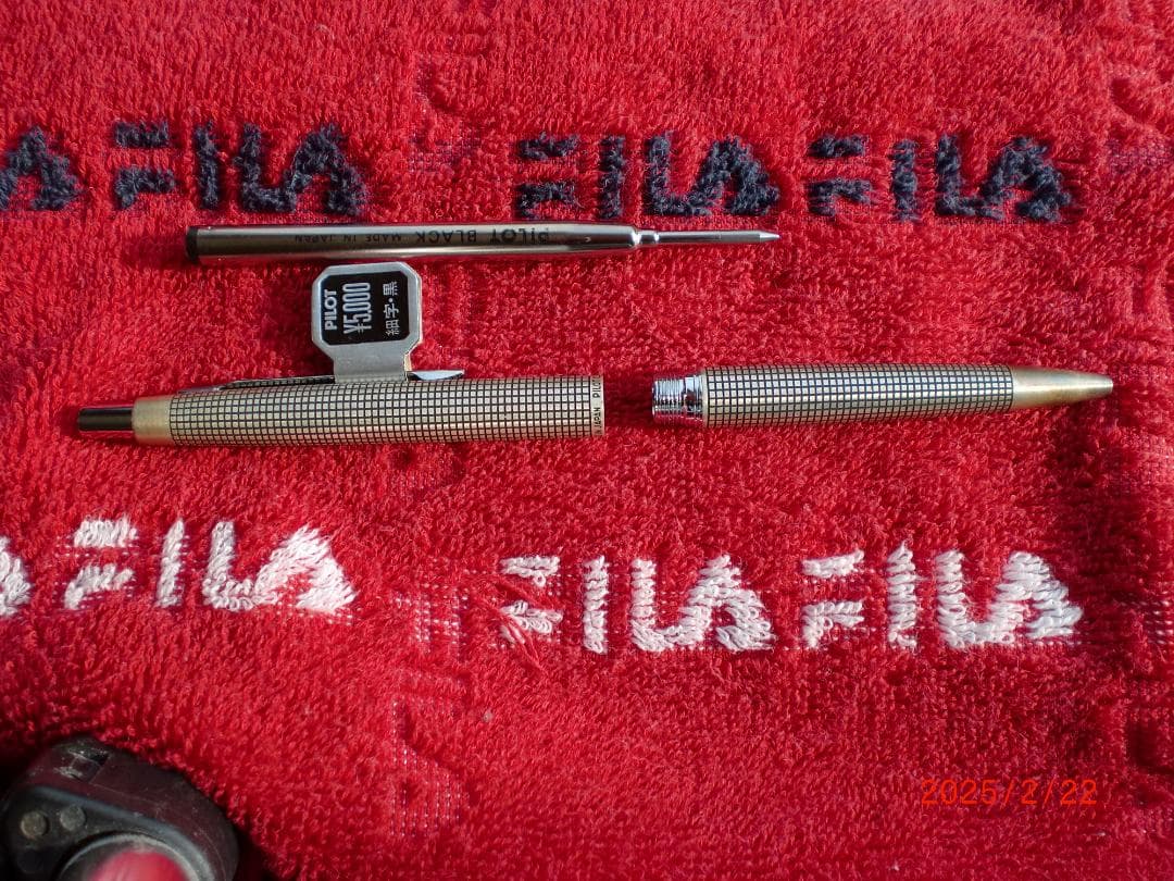 パイロット万年筆 エリート スターリングシルバー18K ホワイトゴールド