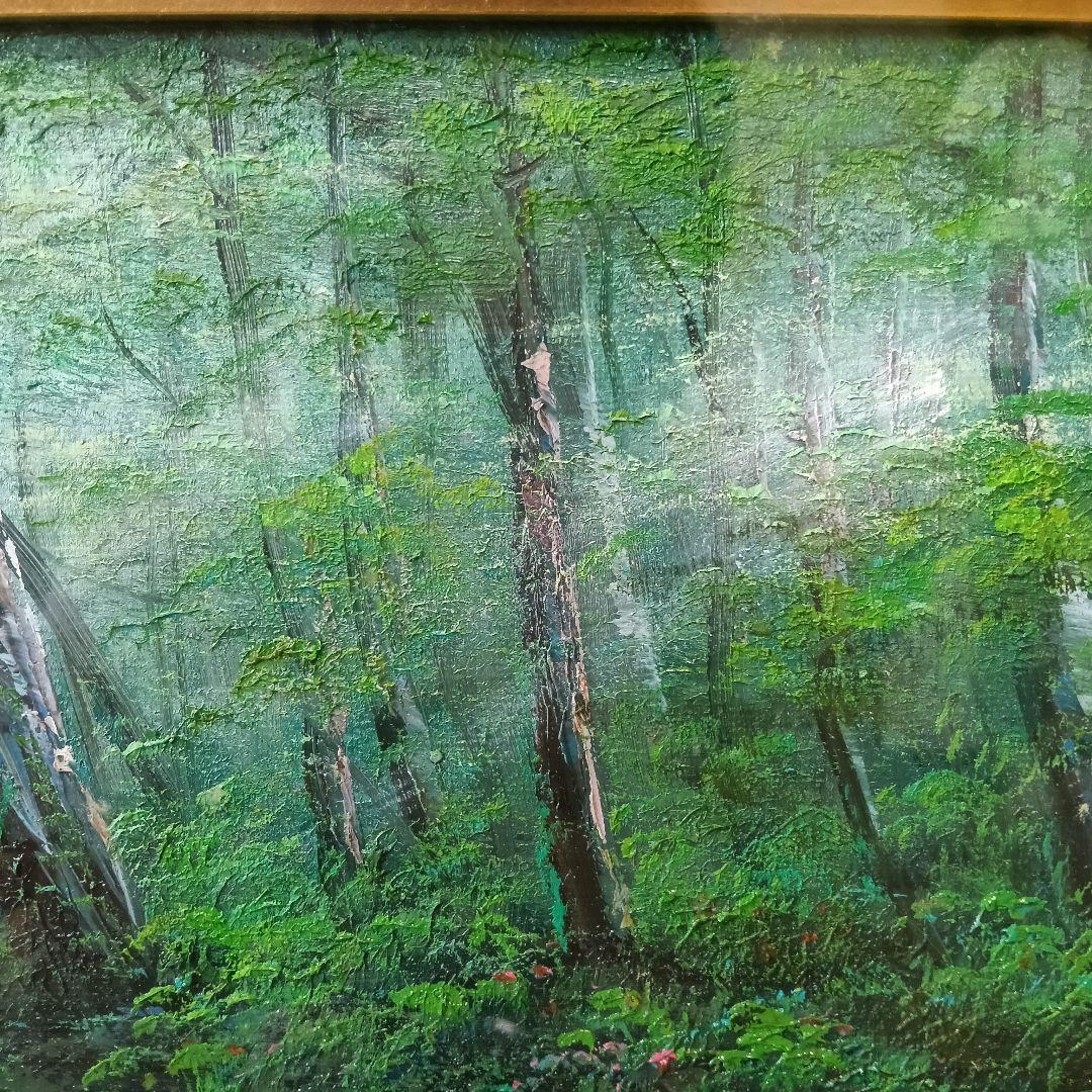 相田武　Takeshi Aida 渓流　油絵　アート　袋田の滝　絵画　額装