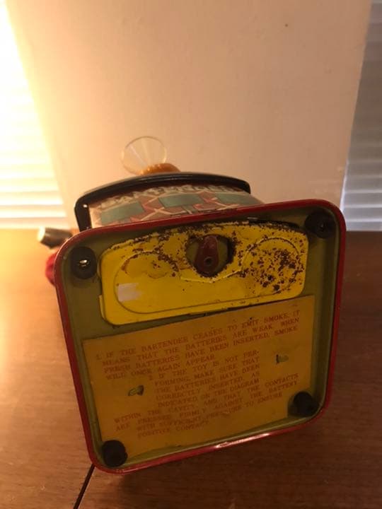 ヴィンテージ　ブリキ人形　バーテンダー