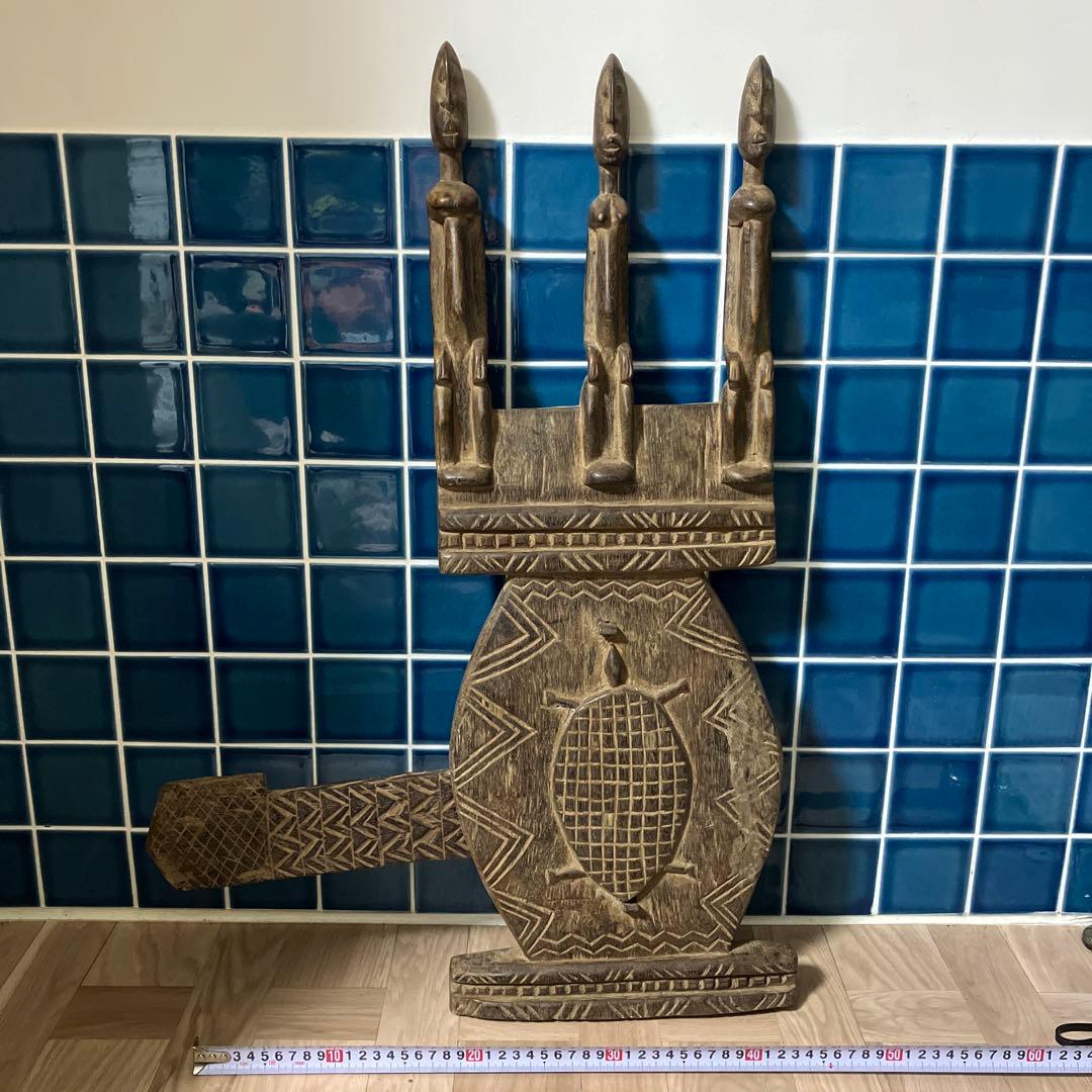 マリ　ドゴン族　木製ドアロック