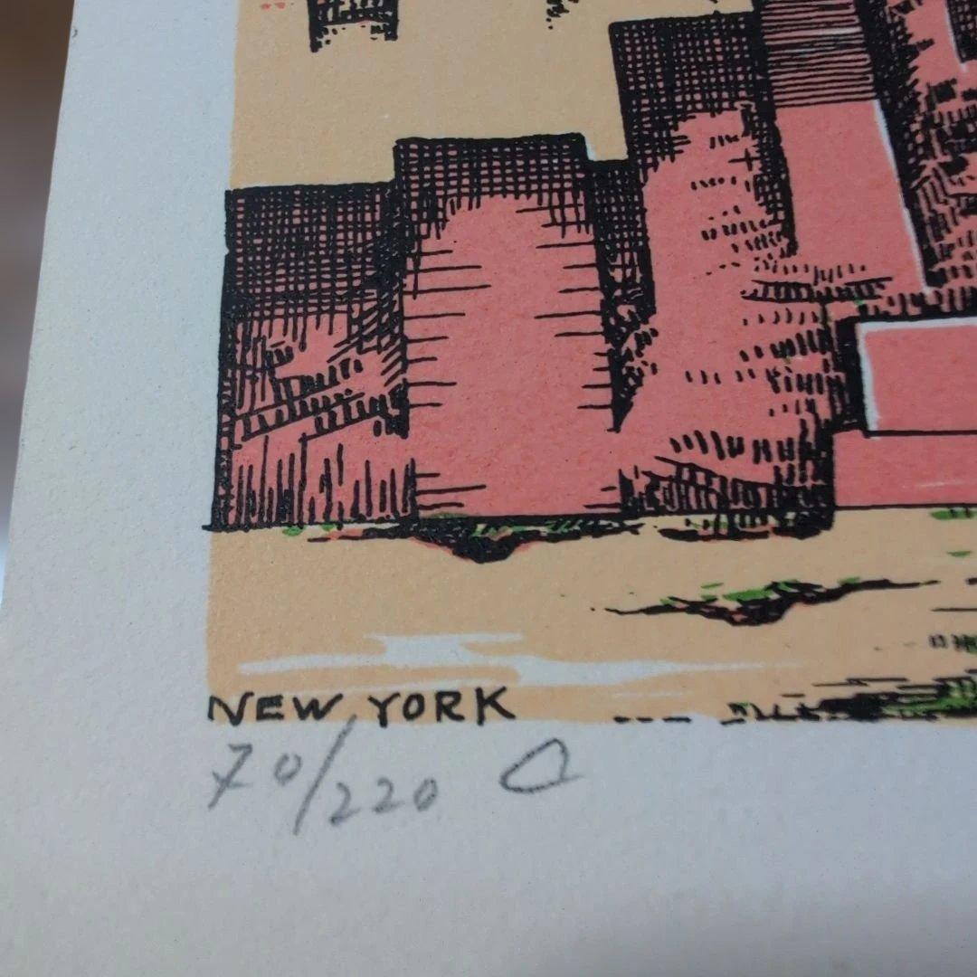 RISABURO KIMURA 版画 木村利三郎 NEW YORK 70/220