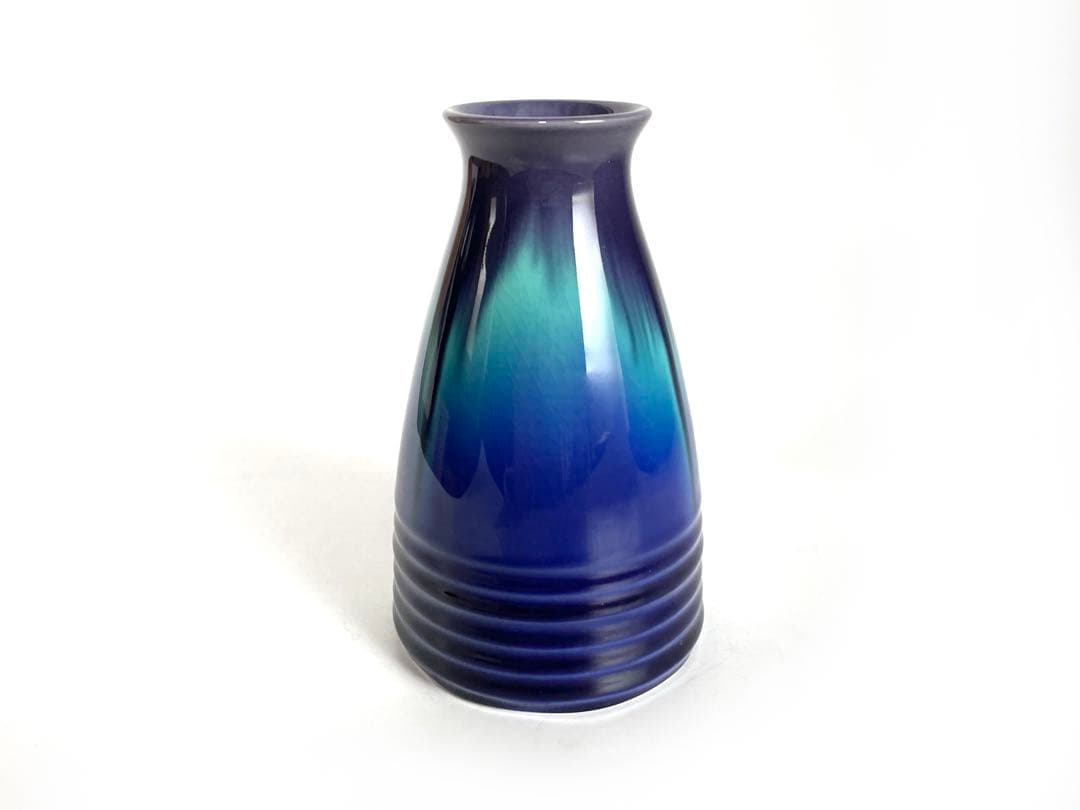 陶芸家　人間国宝　徳田八十吉　徳利　酒器　一輪挿し　金銘　箱なし　九谷焼