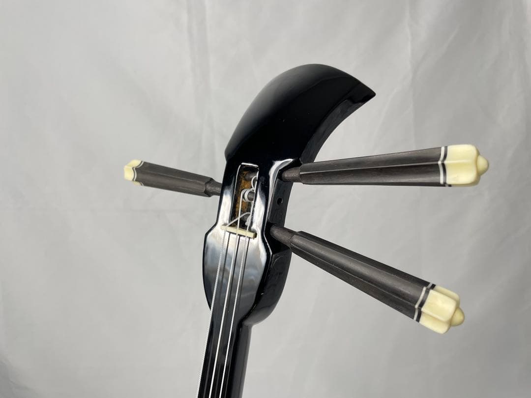 沖縄三線 ビンテージ人工皮 樫木棹