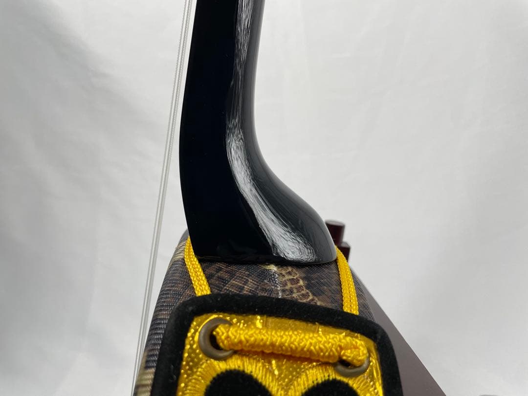 沖縄三線 ビンテージ人工皮 樫木棹