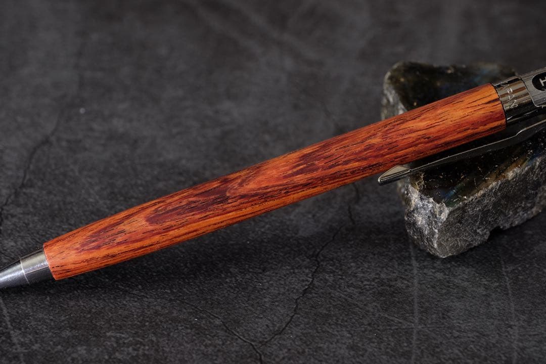 PG5木軸カスタム0208　高村杢工房製図用シャープペンシル チューリップウッド
