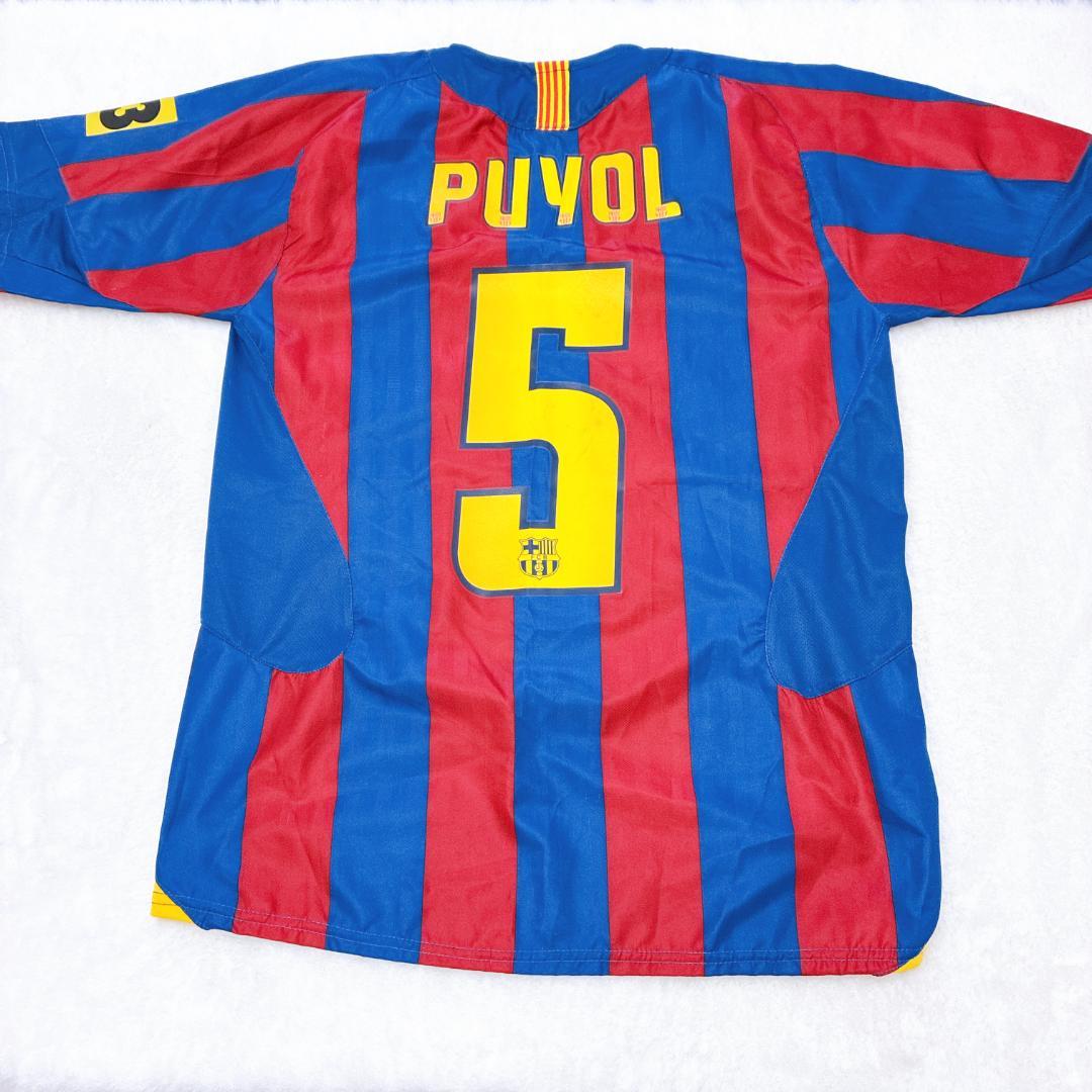 NIKE バルセロナ ユニフォーム プジョル 5番 M 長袖 バルサ FCB