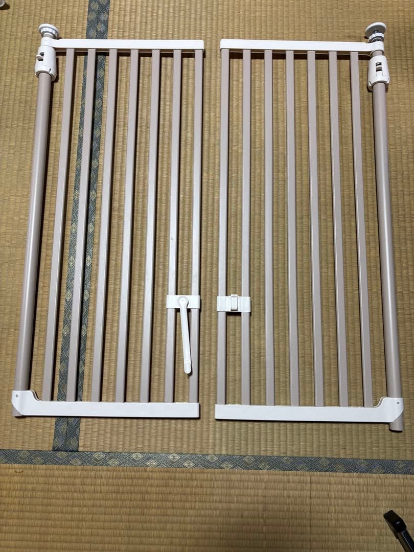 ペットゲート 猫用 色ベージュ 約200cm