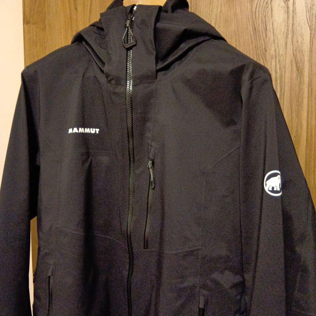 MAMMUT スキーウェアブラックジャケット フード付き