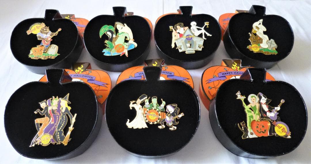 ハードロックカフェ　2001年ハロウィン　パズルピンセット７店舗
