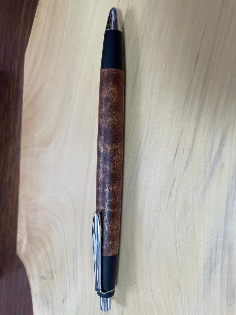 【野原工芸 木軸シャープペンシル】サペリ杢