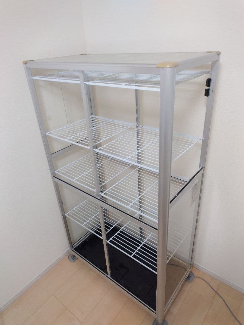 ピカ　温室　ショーケース 4段 アルミ製 ファン付き