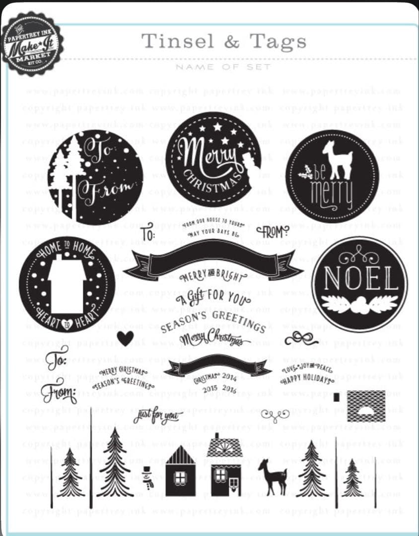 Papertrey Ink Dies Tinsel & Tag その他3種