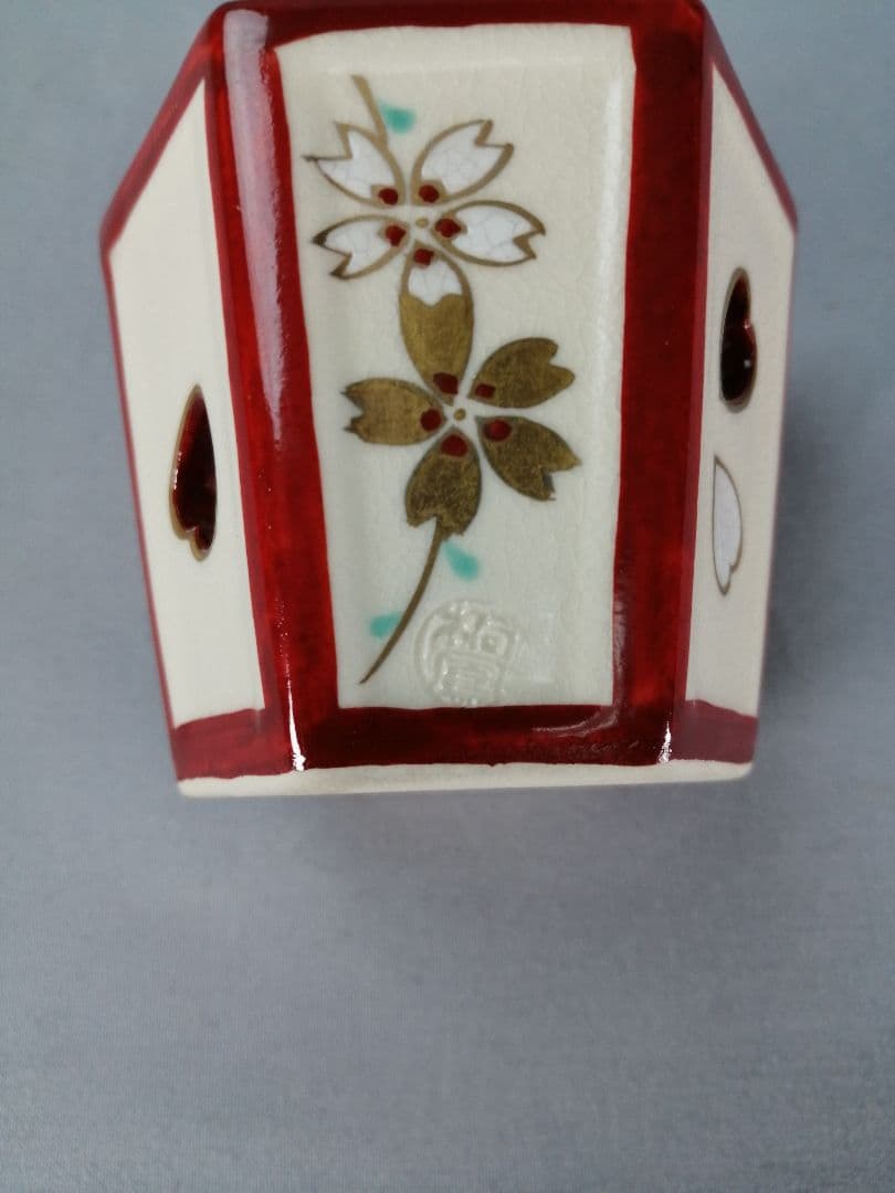 【茶道具】桐鳳造　雪洞蓋置　蓋置199