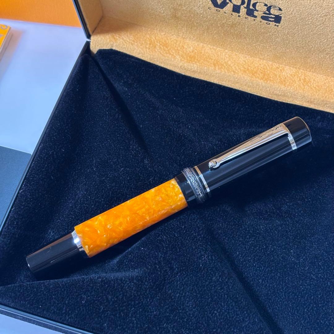 DELTAデルタ　ドルチェビータ　万年筆シルバー925 18K750 M